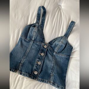 Zara Top| Zara Denim Buttoned top